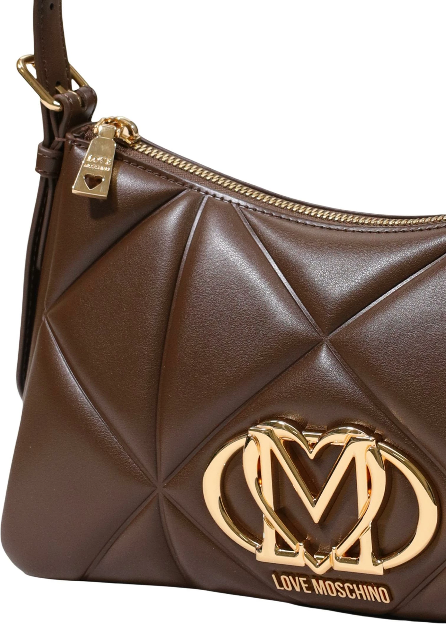 Çantë krahu për femra Love Moschino BORSA PU EMBOSSED JC4032PP1, kafe