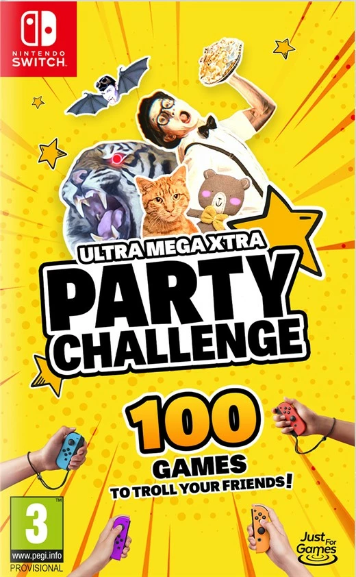 Lojë Nintendo Switch Just For Games Ultra Mega Xtra Party Challenge, 100 mini-lojëra, deri 4 lojtarë