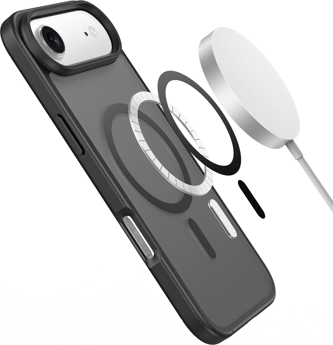 Mbështjellës Dux Ducis Yind për iPhone 17 Air, me MagSafe, i zi