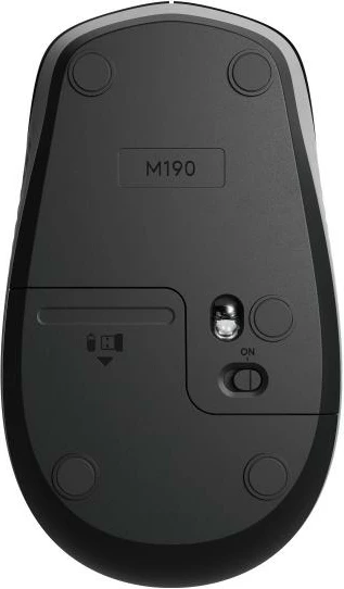 Maus Logitech M190 wireless, USB 3.0, model 910-005906, gri e mesme