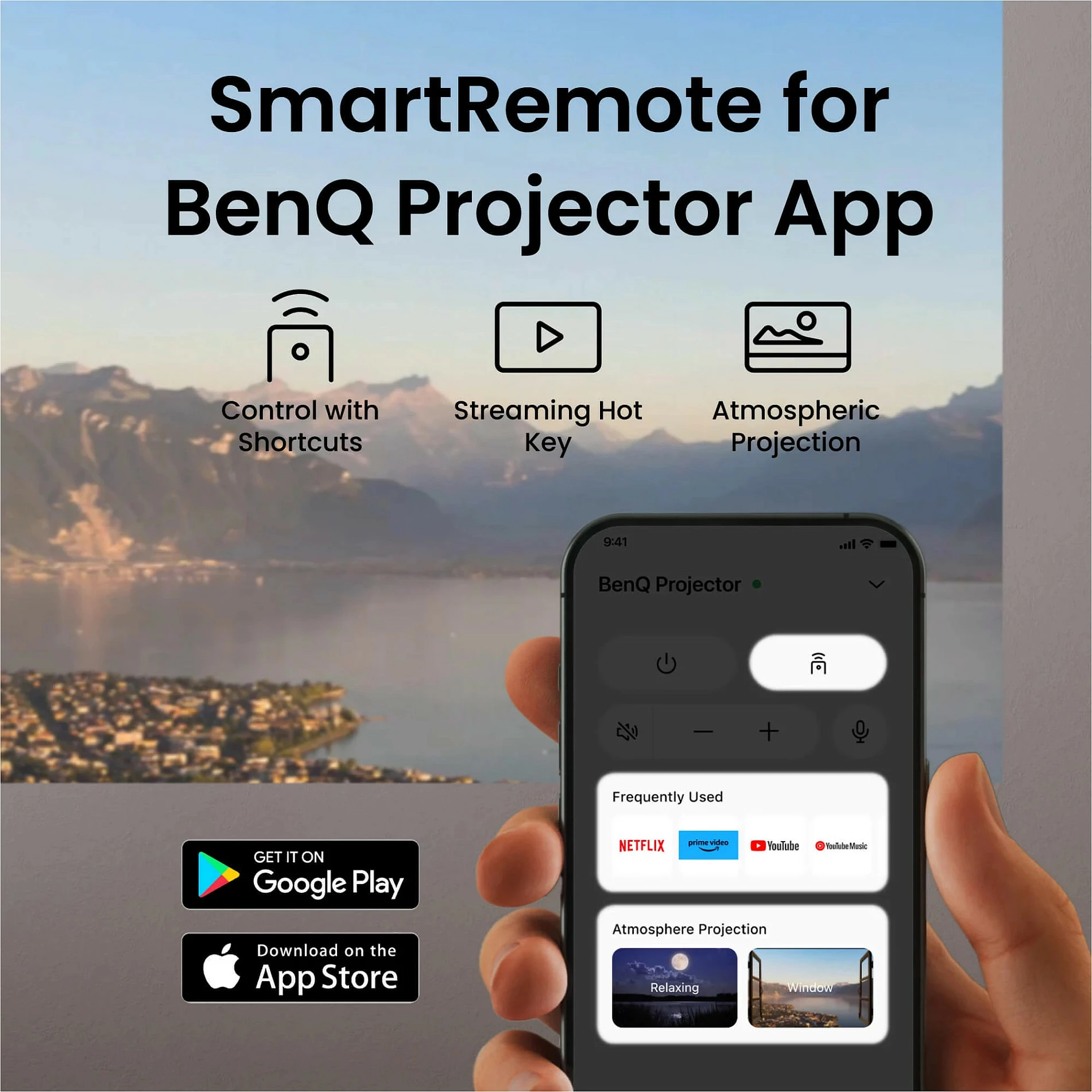 Projektor BenQ TK705i, 4K UHD, 3000 ANSI lm, HDR10+, HDMI 2.1, Google TV, gri
