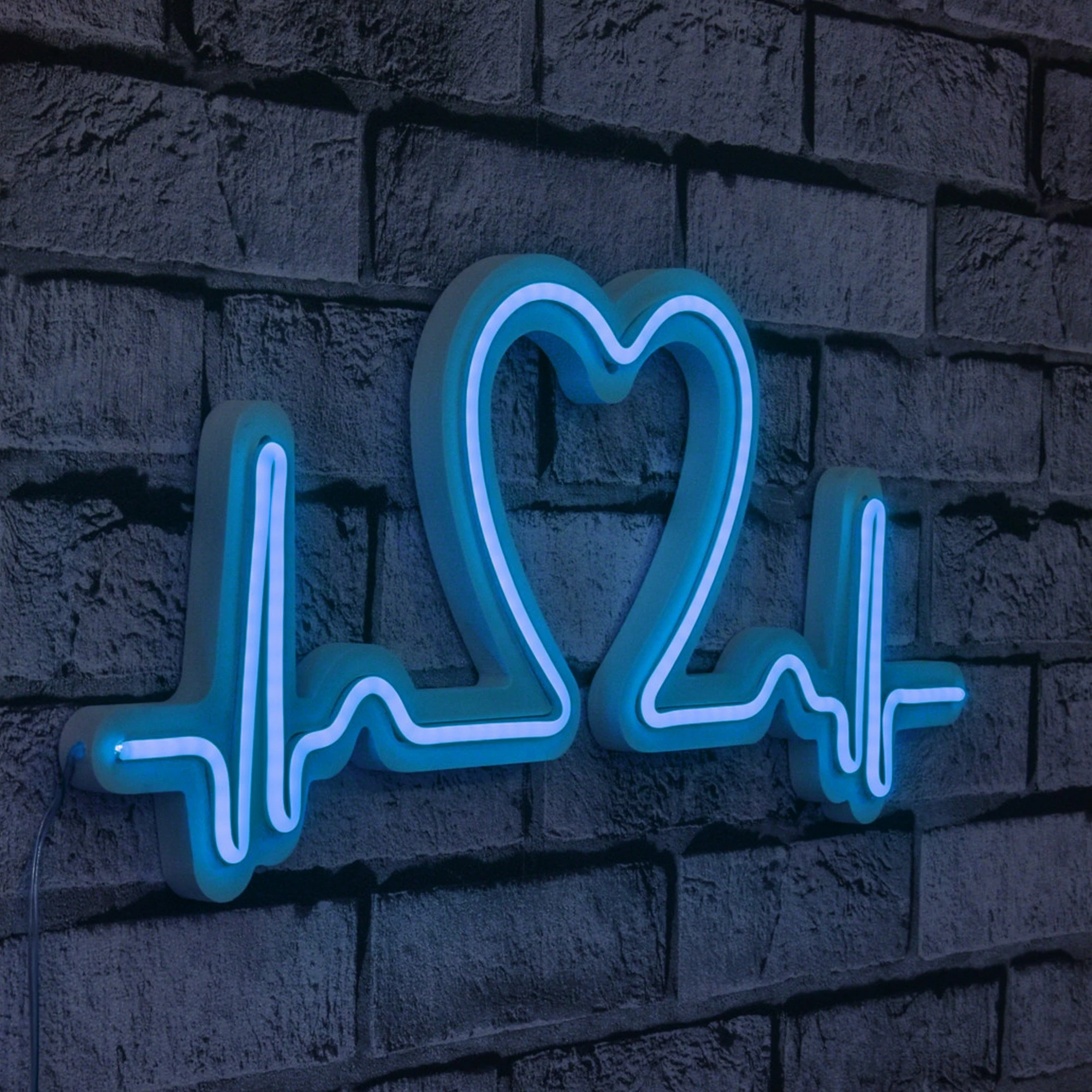 Dritë dekorative LED plastike, Love Rhythm, ngjyrë kaltër