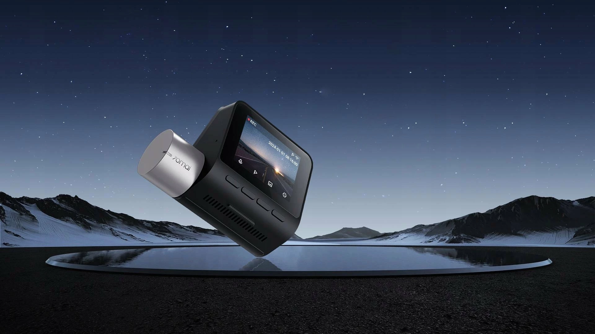 Kamerë regjistruese për veturë 70mai A510 1944p 60fps GPS 140° ekran 2" microSD deri 256GB, e zezë