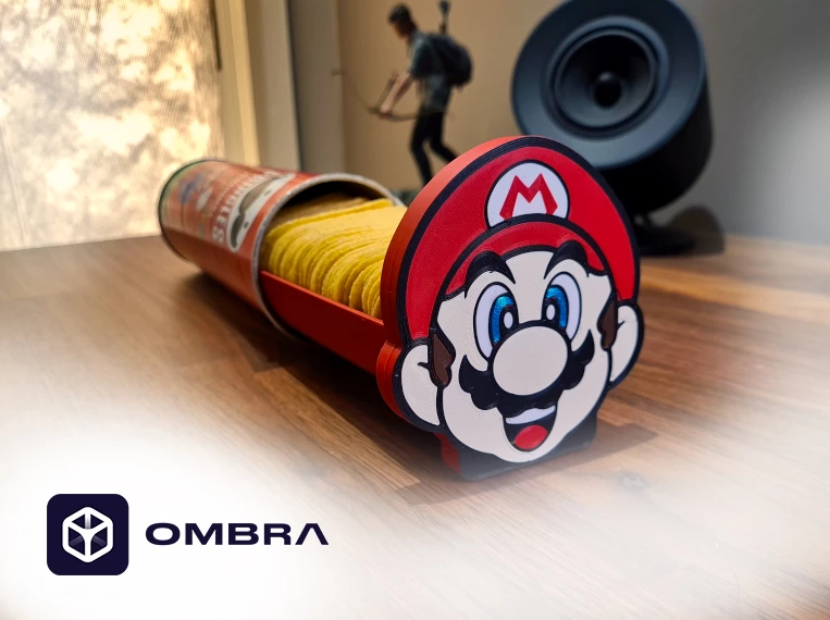 Mbajtëse për snacks (Mario Pringles Holder), e kuqe