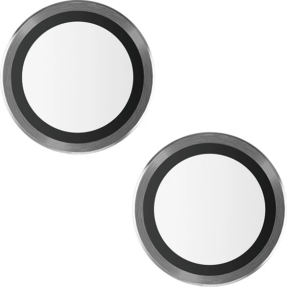 Mbrojtës kamerë PanzerGlass Hoops për iPhone 15/15 Plus, kornizë e zezë