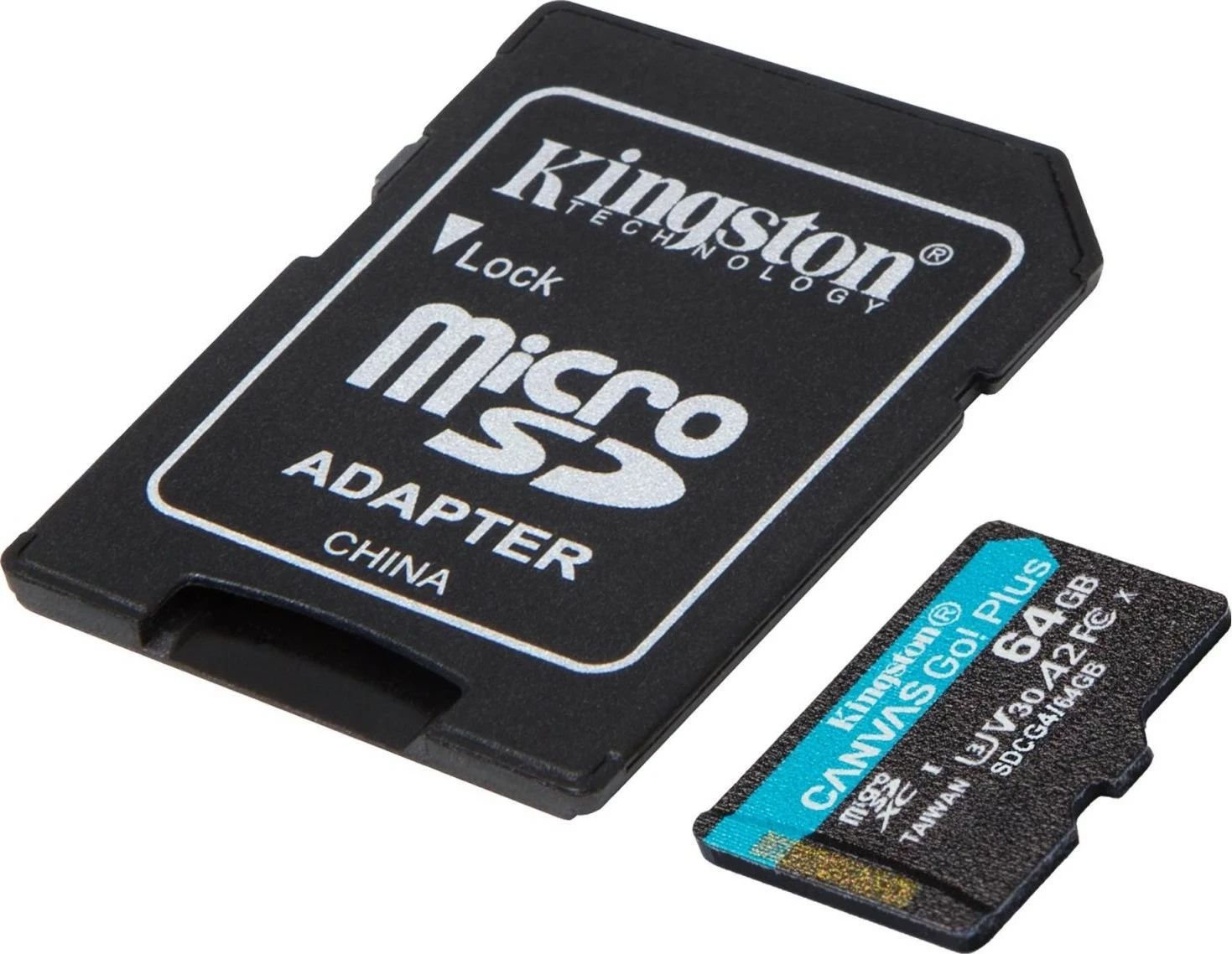 Kartelë memorie Kingston Canvas Go Plus Gen4 microSDXC 64GB me adapter