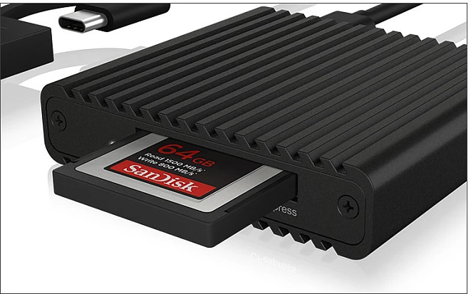 Lexues karte ICY BOX CFexpress Type B, USB 3.2 Gen 2, 10 Gbit/s, i zi