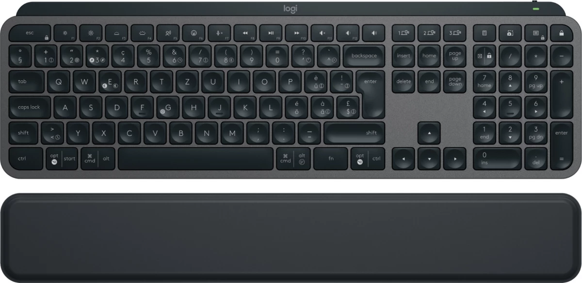 Tastierë Logitech MX Keys S 920-011573 me layout CH, format i plotë, grafit