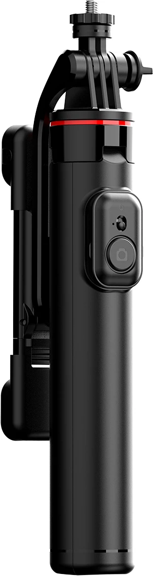 Selfie stick Hurtel WC13YDS tripod teleskopik 1.3m me dy llampa dhe mbajtëse telefoni, zi