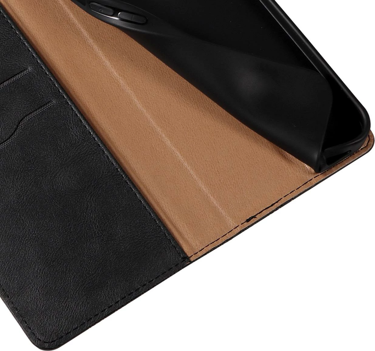 Mbështjellës Hurtel Magnet Strap Case për Samsung Galaxy S22+, me portofol, litar dore, e zezë