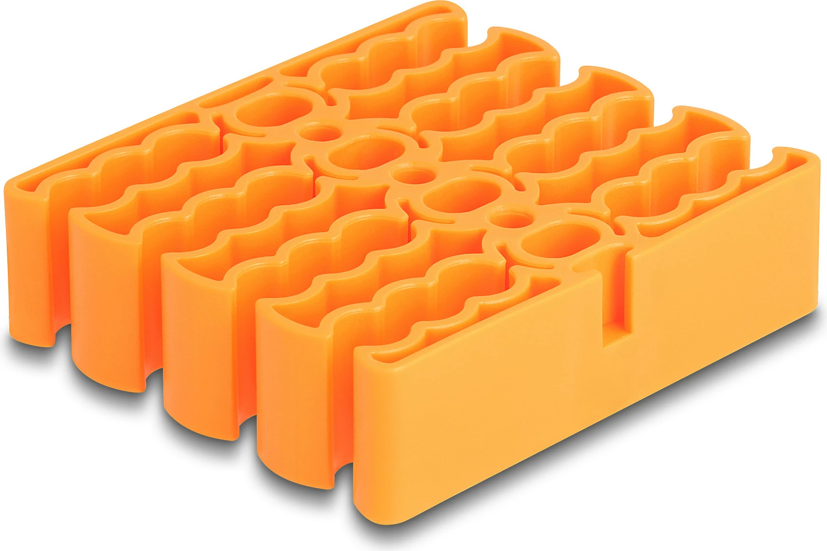 Organizues kabllosh DeLOCK, 24 hyrje, deri 8.5 mm, portokalli