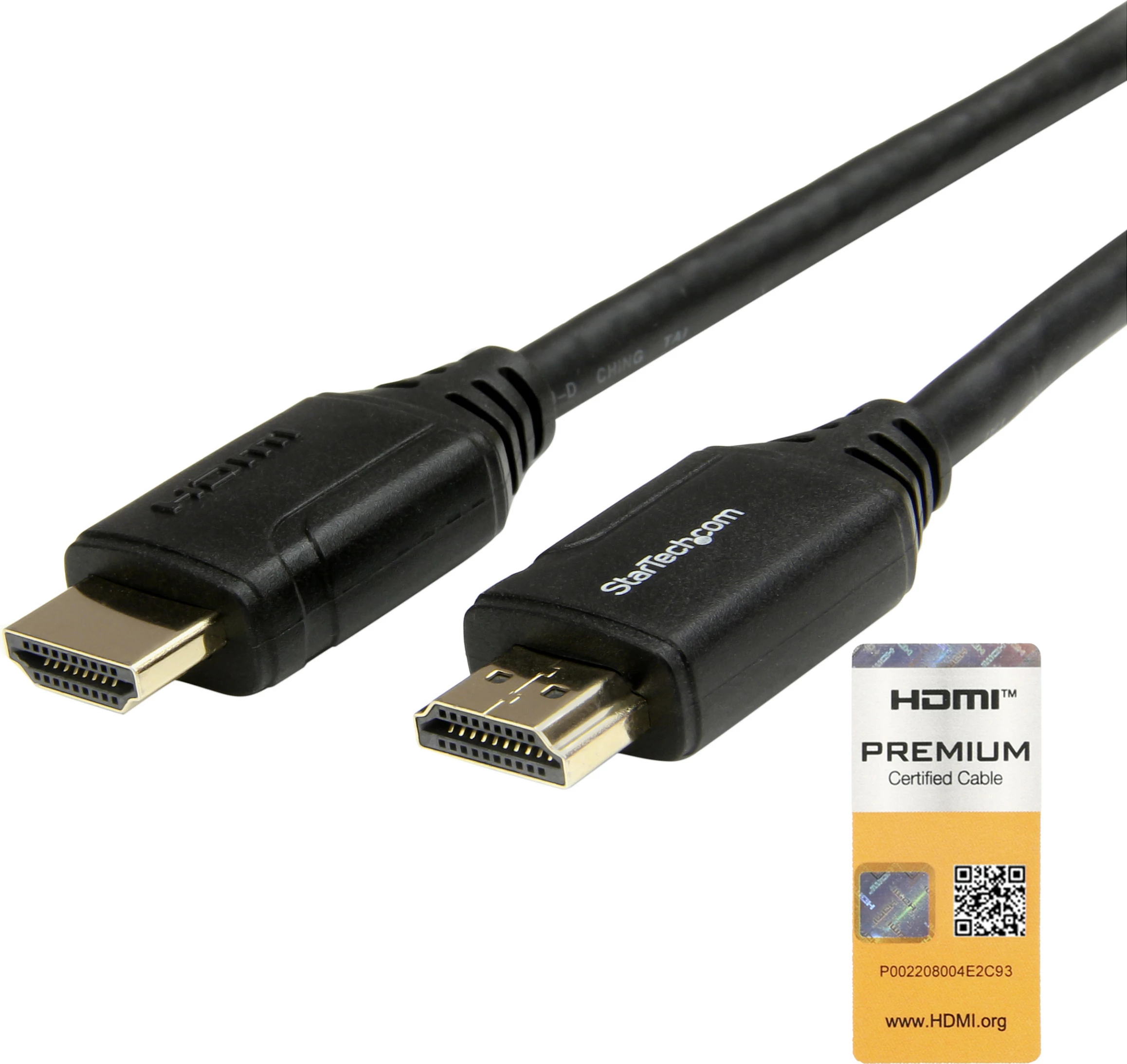 Kabllo HDMI StarTech HDMM1MP, HDMI 2.0, 1 m, 4K 60Hz, HDR10, ARC, e zezë