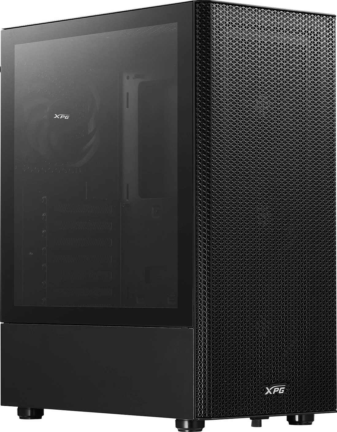 Kasë XPG VALOR MESH Mid-Tower, ATX/micro ATX/Mini-ITX, 4x120mm fan, Tempered Glass, e zezë