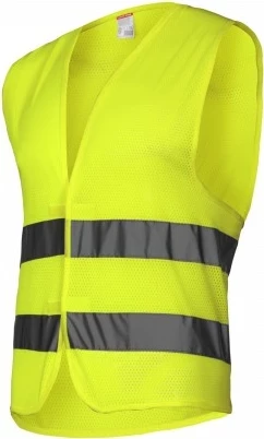 Jelek reflektues LAHTI PRO L4130503, rrjetë, 100% poliester 120 g/m², madhësi L, i verdhë