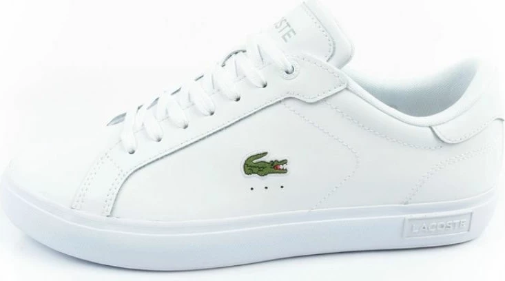 Këpucë për meshkuj Lacoste, të bardha