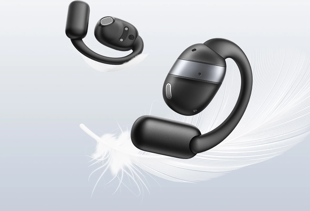 Kufje TWS open-ear Joyroom JR-OE4 Bluetooth 5.4, AAC/SBC, drajver 16mm, IPX4, USB-C, 12.5h/50h, të zeza