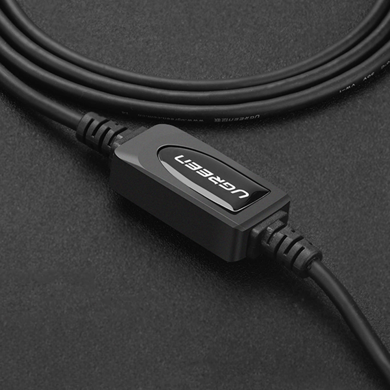 Kabllo printeri Ugreen US122, USB-B në USB-A, 10m, e zezë