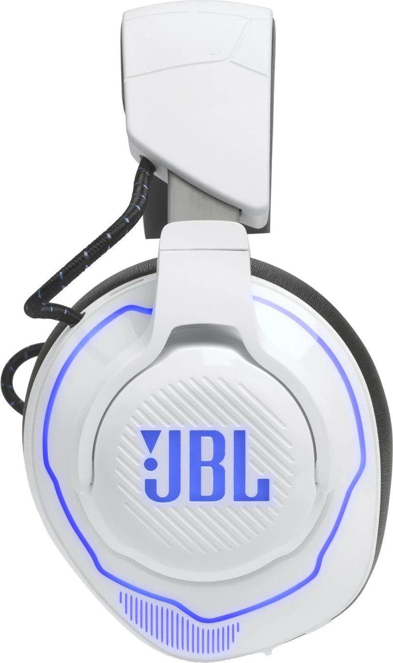Kufje gaming JBL Quantum 910P, console wireless, ANC, head tracking, 39 orë, bardhë/blu