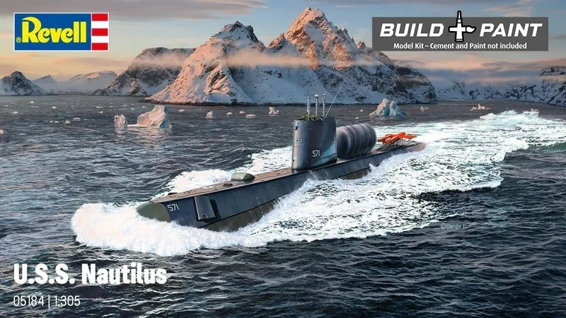 Model plastik Revell U.S.S. Nautilus 1/305, 30 cm, për djem
