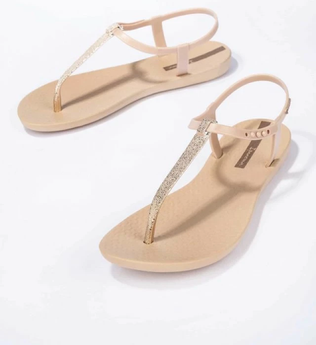 Sandale për femra Ipanema, bezhë me ari