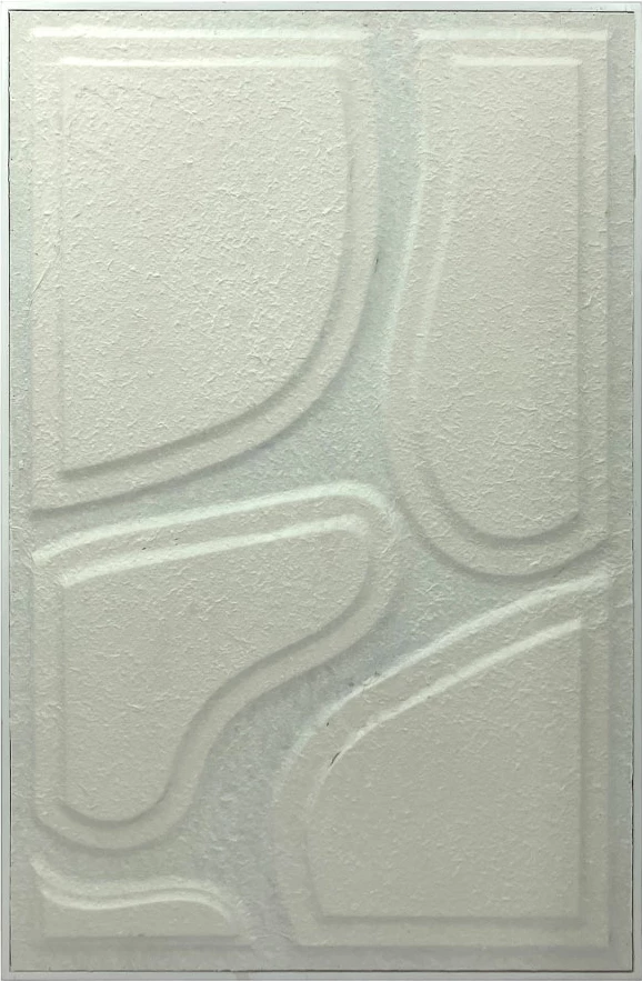 Pikturë dekorative Big Dreams, dru, e bardhë, 60x90x3cm