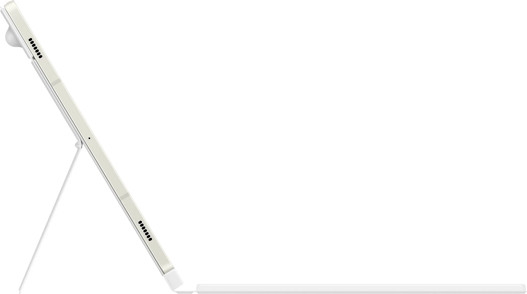 Mbështjellës tastierë Samsung EF-DX725, QWERTZ, Touchpad, Galaxy Tab S9, Galaxy Tab S9 FE, Bardhë