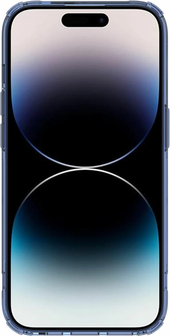 Mbështjellës Nillkin Nature Pro për iPhone 14 Pro, i fortifikuar, Kaltër/Transparent