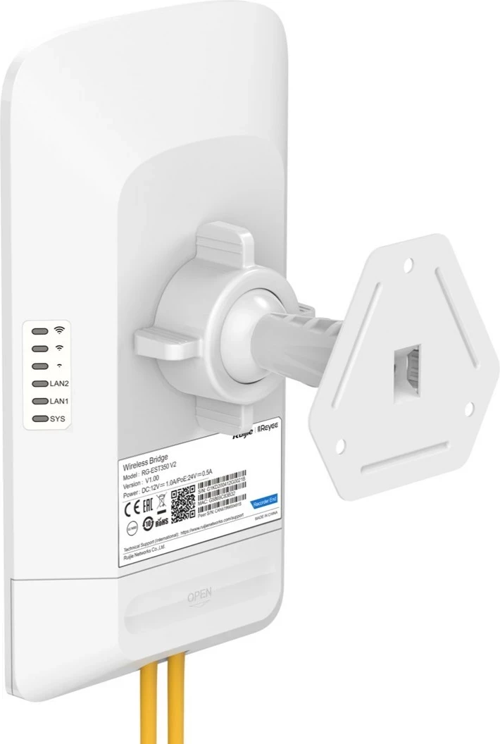Access Point Ruijie RG-EST350 V2, 867 Mbit/s, i bardhë, PoE