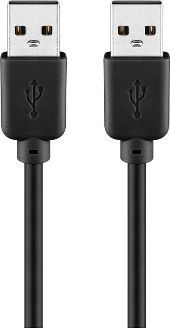 Kabl USB Goobay 93593, USB-A në USB-A, 1.8 m, i zi