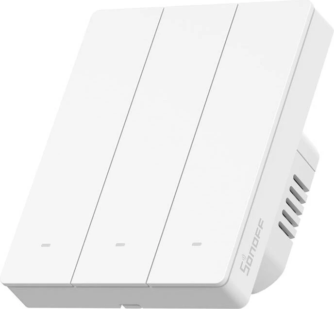 Kasë smart Sonoff M5-3C-80W, 3 kanale, WiFi Matter, e bardhë