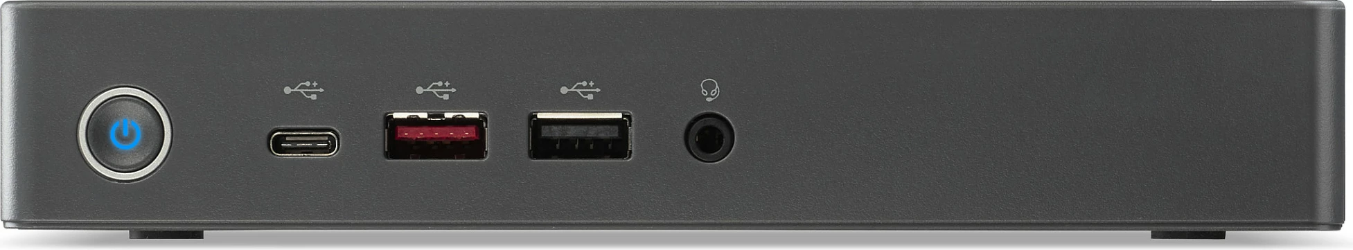 Mini PC Acer Veriton Essential VN2595G, Intel Core 3-100U, 8GB RAM, 256GB SSD, FreeDOS, gri e errët