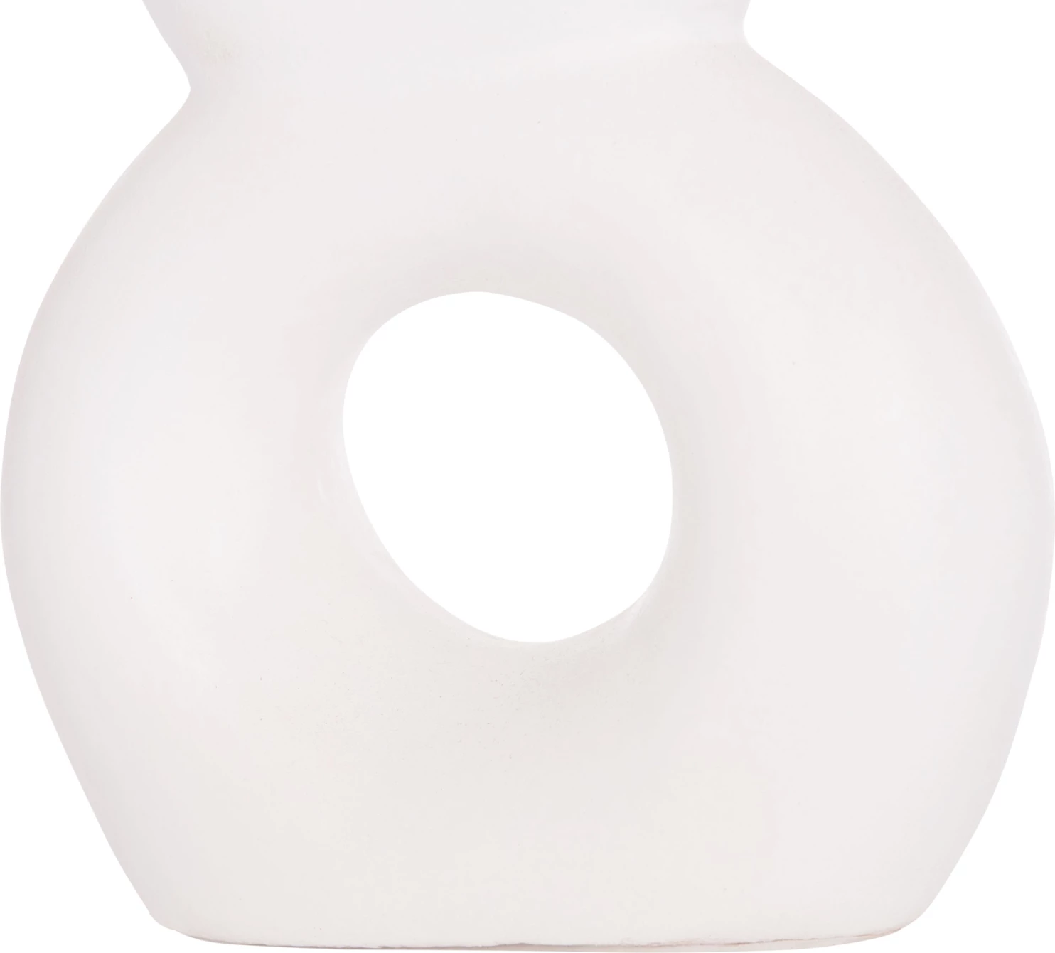 Vazo dekorative tavoline FIORIN, terrakotë e bardhë, FH4666.02S, 21x7.5x31cm