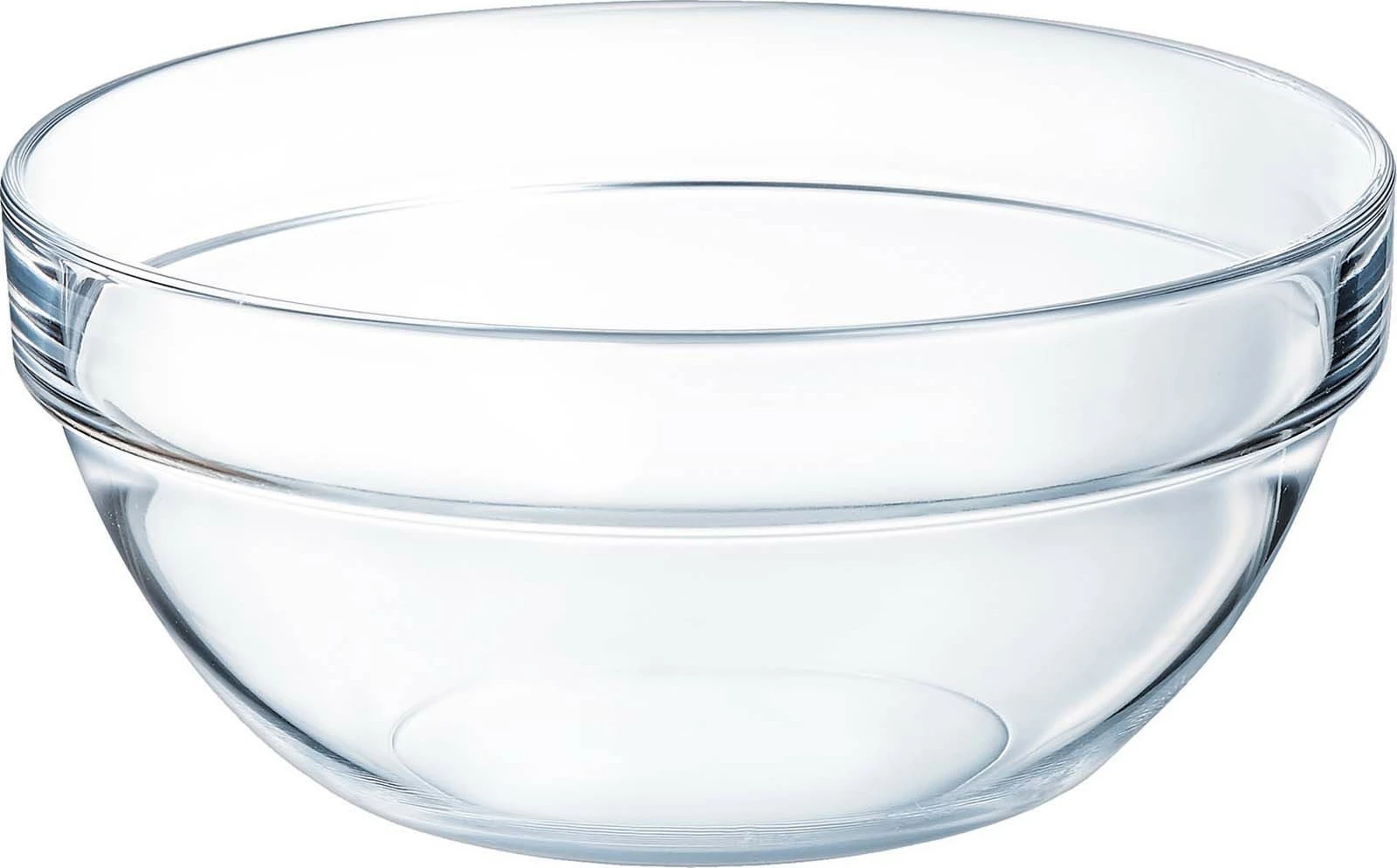 Tas sallate Arcoroc 1100 ml, qelq i temperuar, Ø170 mm, set 6 copë, transparent