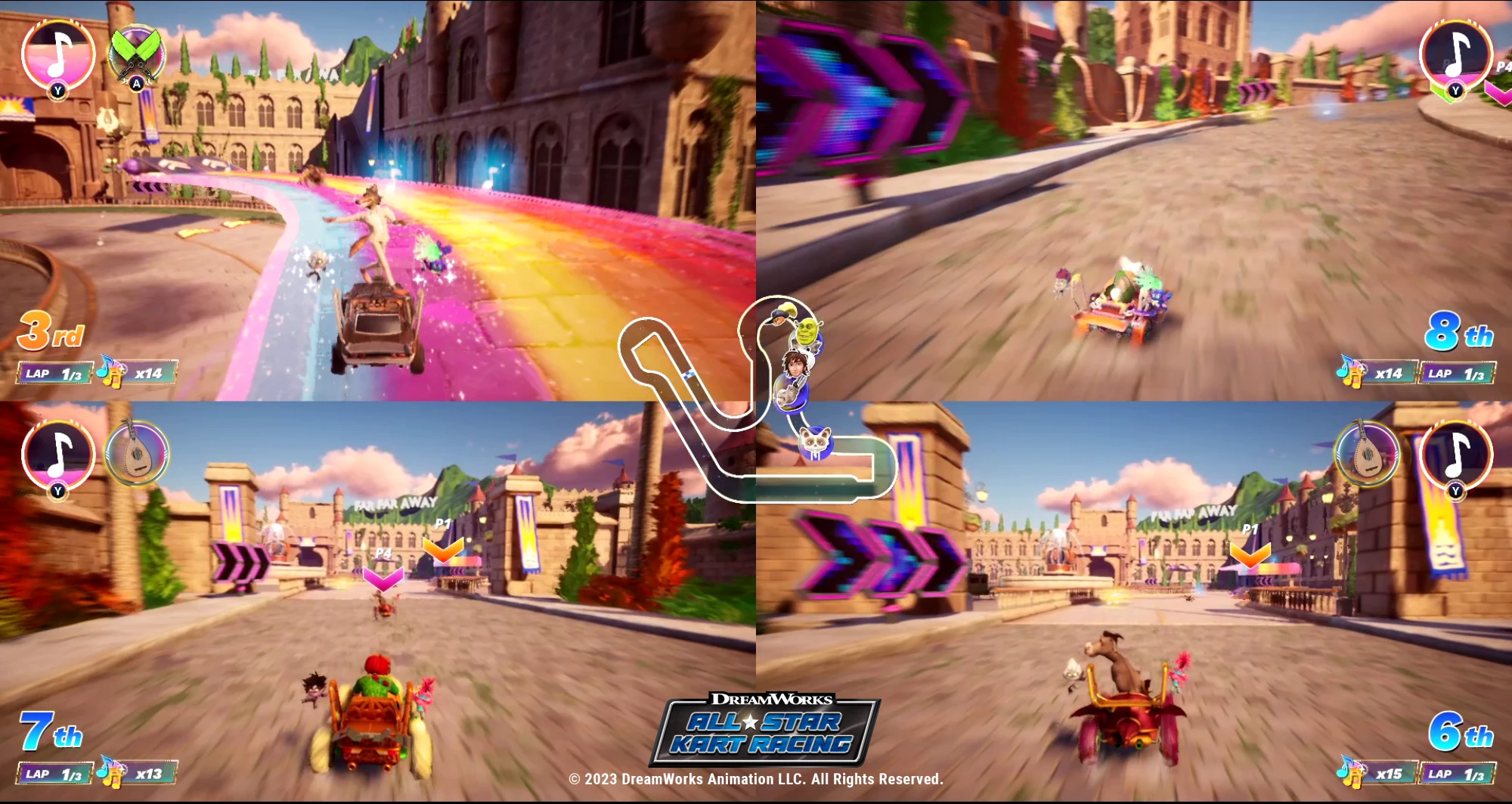 Lojë për PlayStation 4 GameMill Entertainment DreamWorks All-Star Kart Racing, PEGI 3