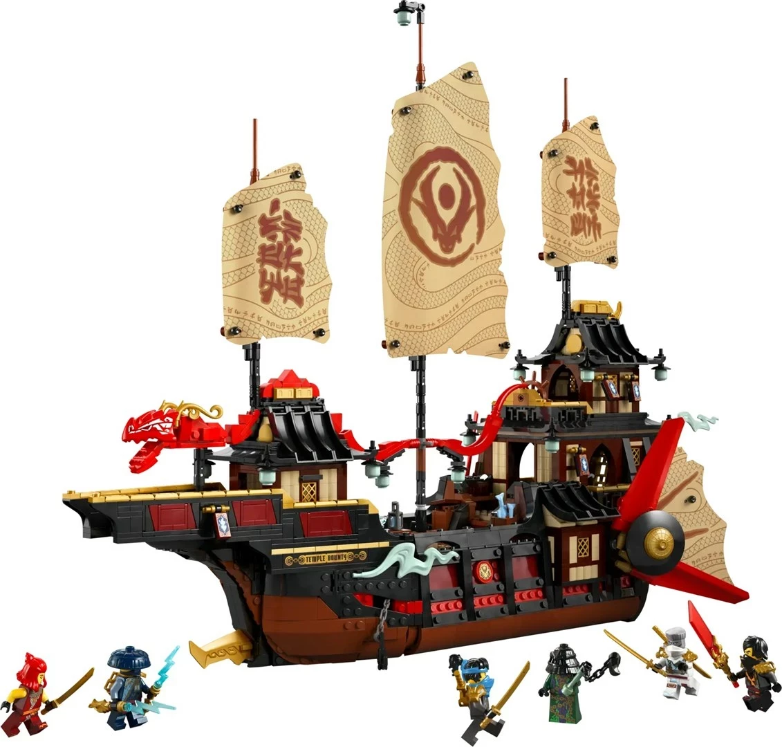 Set LEGO NINJAGO The Temple Bounty 71848 me 6 minifigura