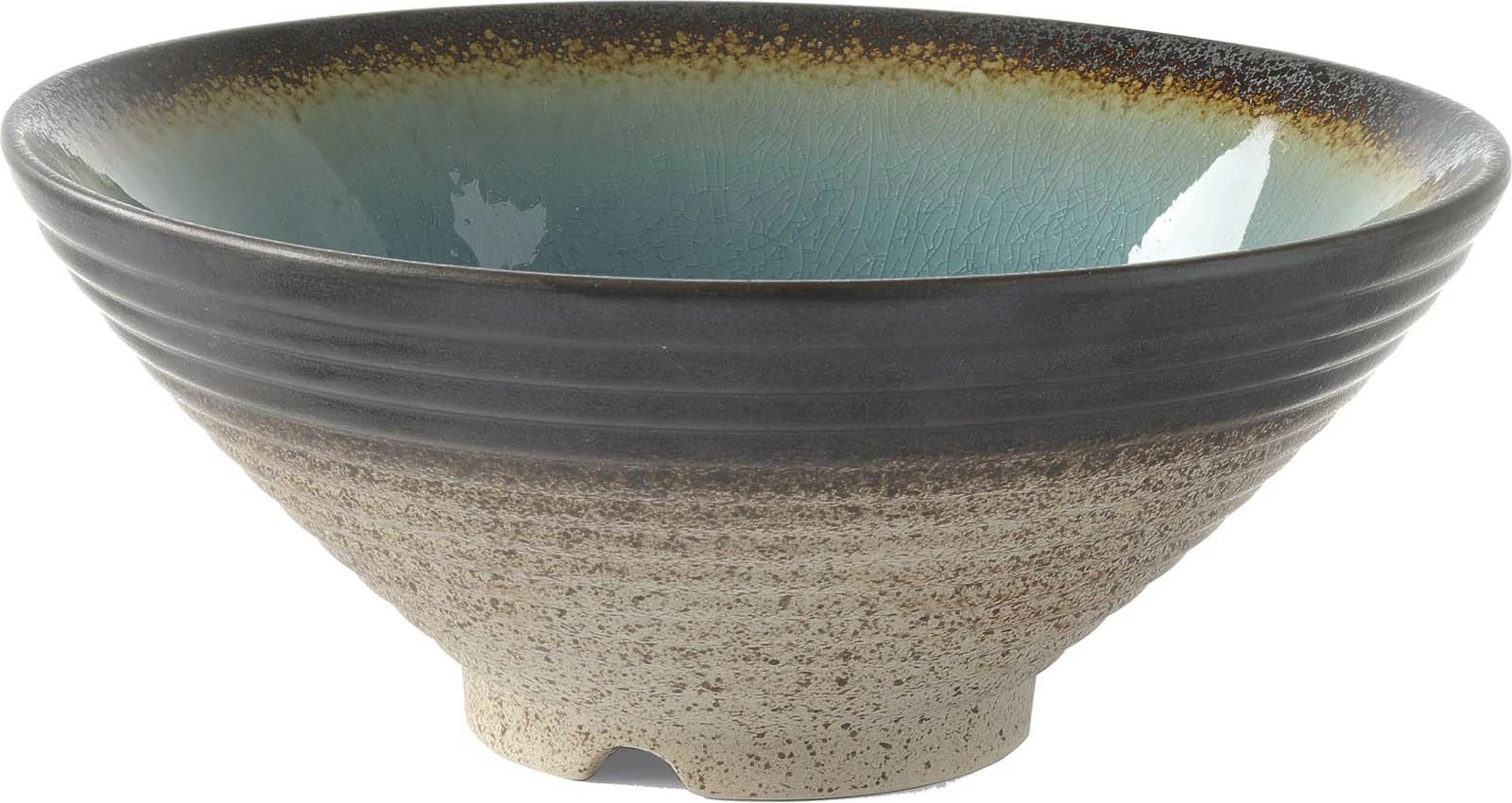 Tas konik Fine Dine Lazur 1.5L 225x90mm, set 2 copë, kaltër