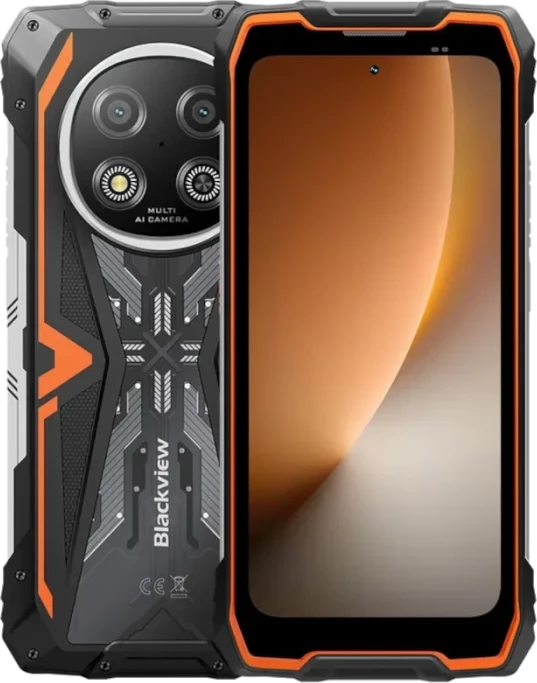 Celular BLACKVIEW Rock 2 8GB RAM/256GB 5G, bateri 15000mAh, portokalli