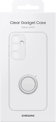 Mbështjellës origjinal Samsung Gadget Case EF-XS921CTE për Samsung Galaxy S24 5G, me grip dhe mbajtëse të palosshme, transparent