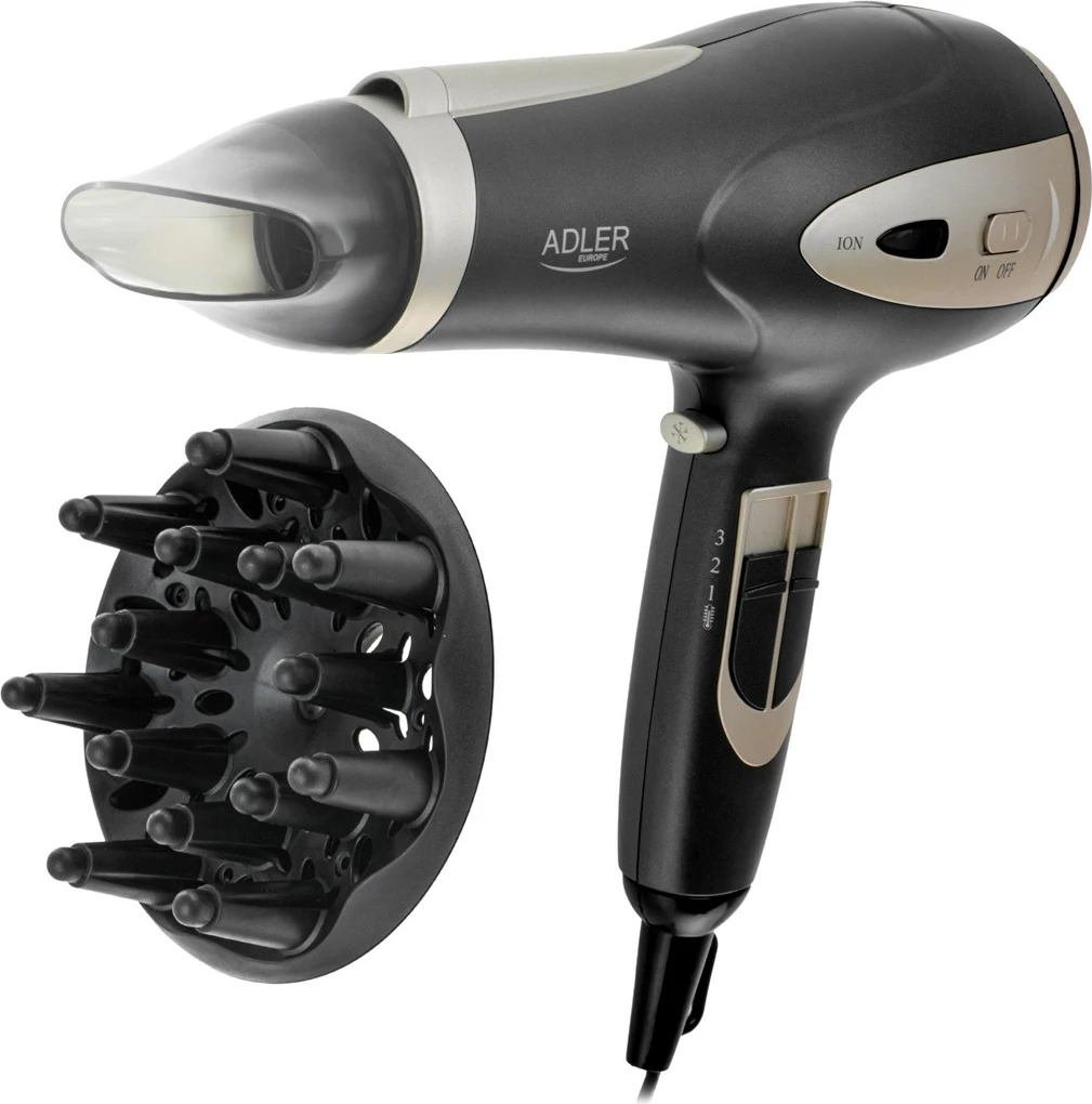 Tharëse flokësh Adler AD 2248gc, 1800 W, e zezë