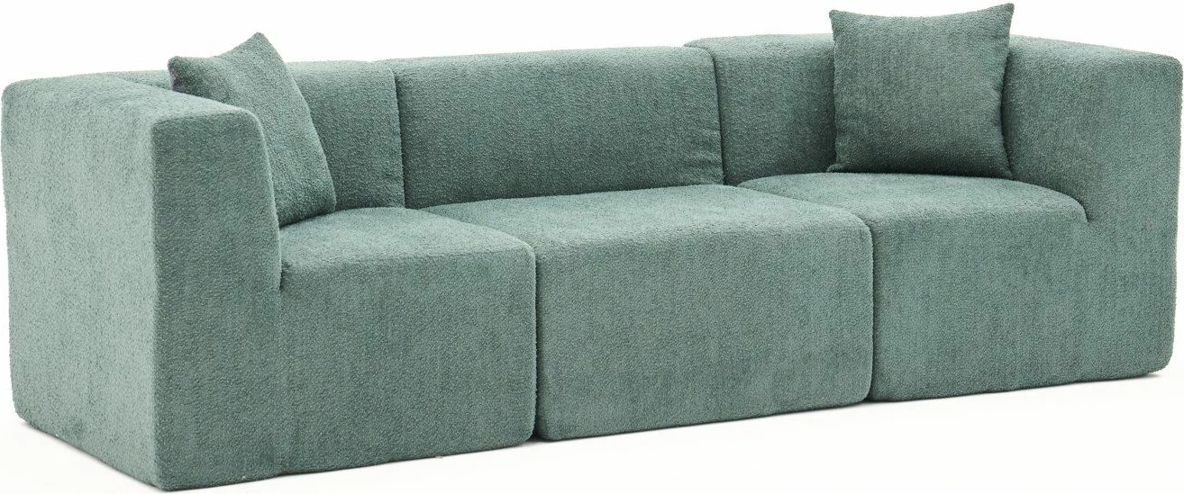 Divan treshe, Atelier del Sofa, i gjelbër, 3 pjesë
