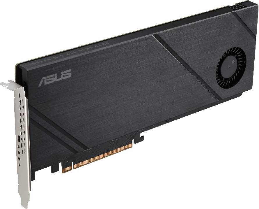 Kartë adapter PCIe për NVMe M.2, ASUS Hyper M.2 x16 Gen5, PCIe 5.0 x16, 4x M.2, e zezë