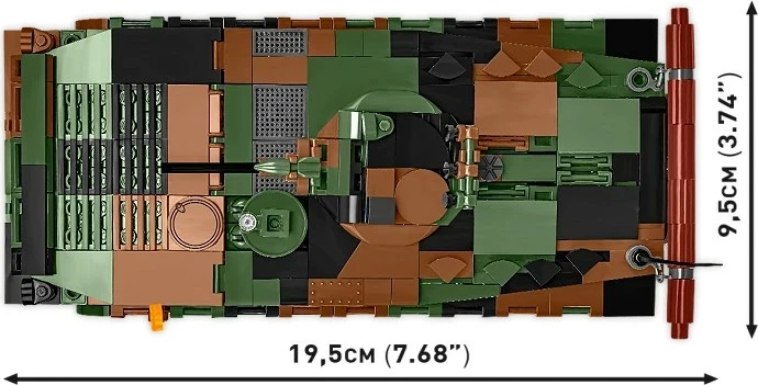 Set blloqe ndërtimi, Cobi, BWP-1 COBI-2630, 756 elemente 1:35, 2-në-1 PL/UKR, kamuflazh