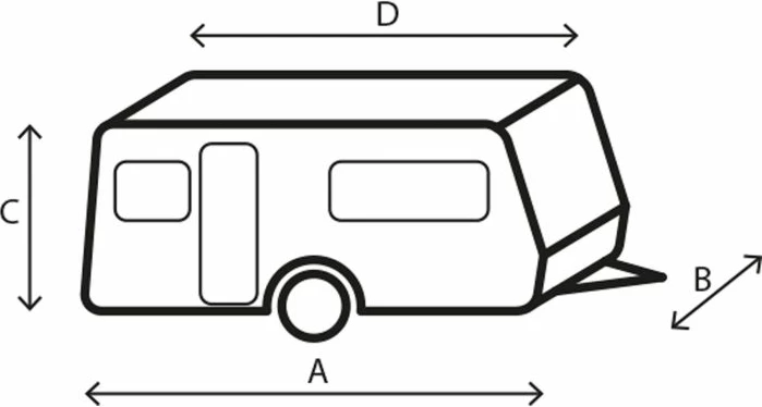 Mbulesë për karavan BRUNNER Caravan Cover 6 m (550–600 cm), gri, me çantë ruajtjeje