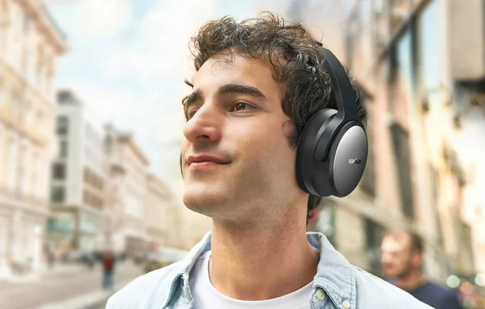 Kufje EarFun Tune Pro HP220B, ANC, Bluetooth 5.4, 120h, me mikrofon, on-ear, zi