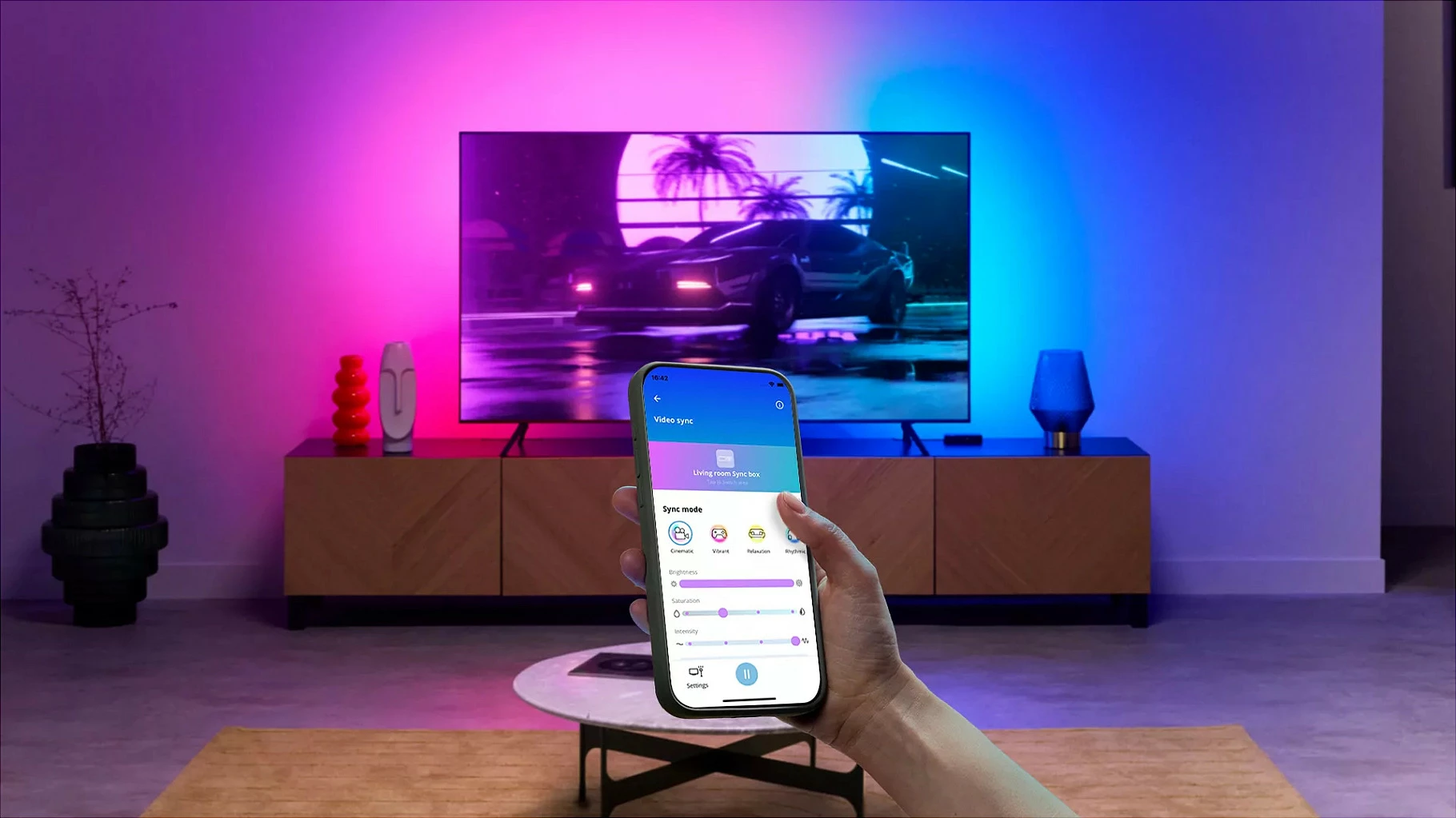 Shirit LED smart WiZ 8720169078604, Wi-Fi/Bluetooth, RGB Multi, 2.6 m, 2700-6500K, i zi