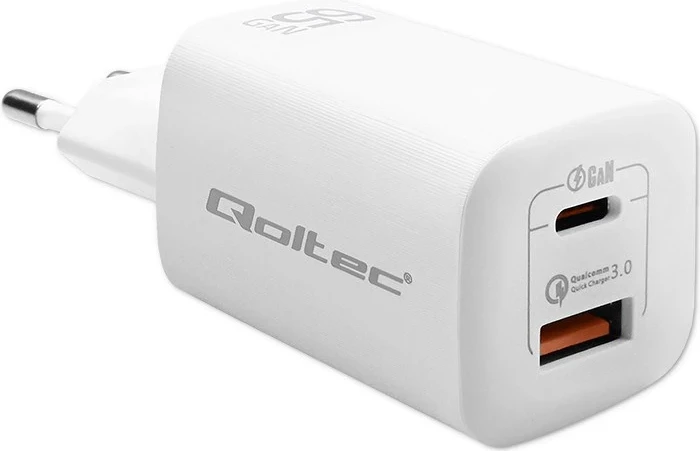 Karikues për pajisje mobile Qoltec, 50765, i bardhë