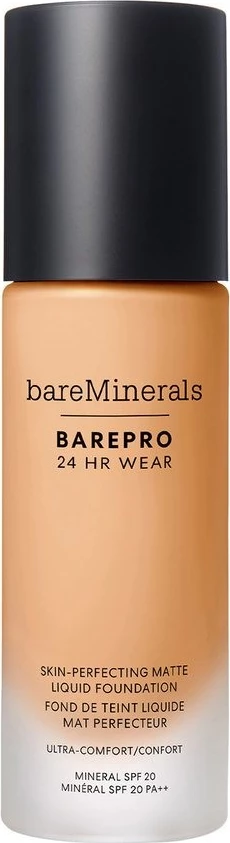 Fondatinë për femra bareMinerals BarePro 24HR Wear Skin-Perfecting Matte Liquid Foundation SPF20 Medium 30 Neutral, 30ml