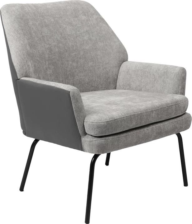 Fotelje Kieran, material stof, këmbë të zeza, 67x89x86cm