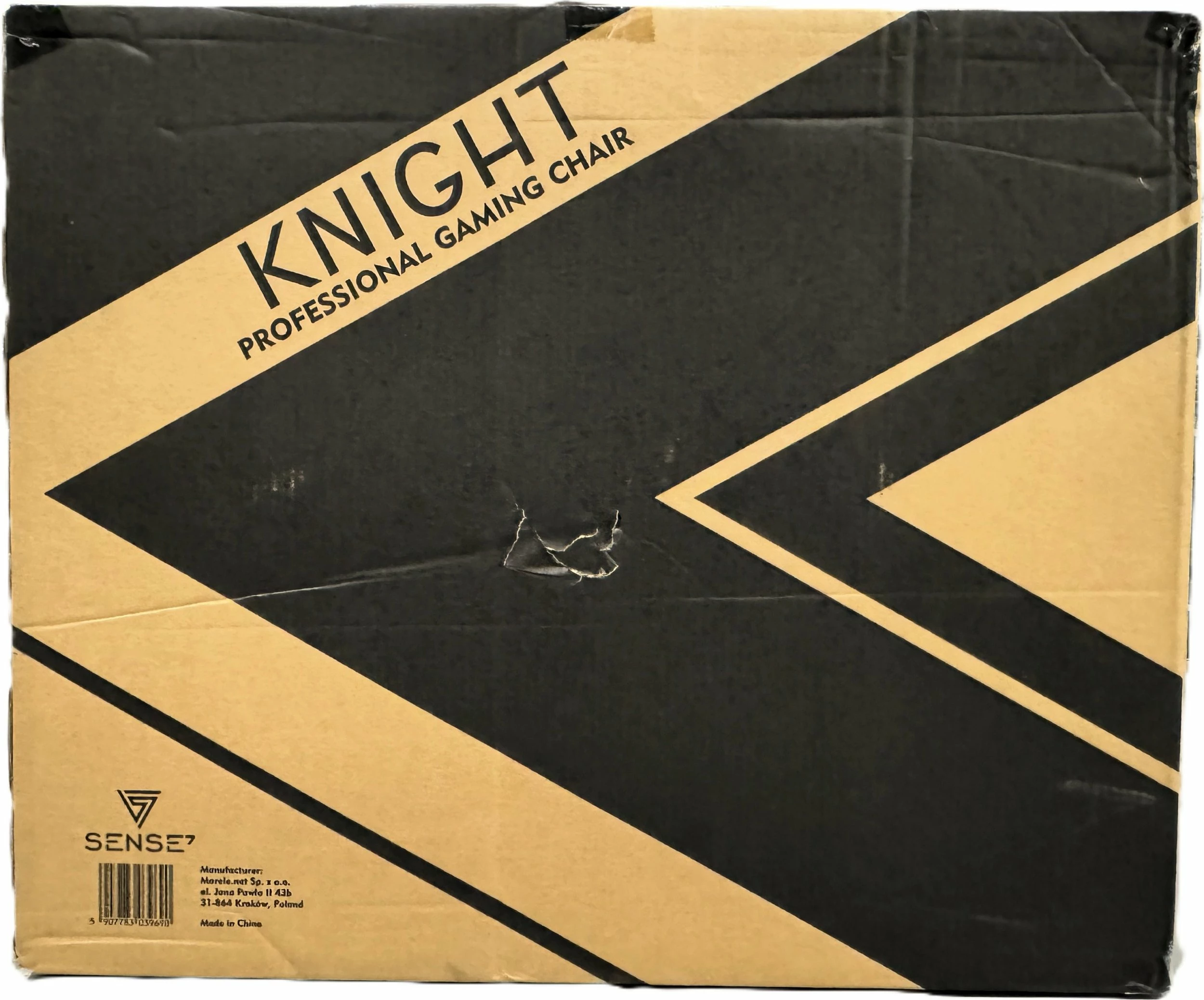 Karrige gaming SENSE7 Knight, 120 kg, lëkurë eko, e zezë/kuqe