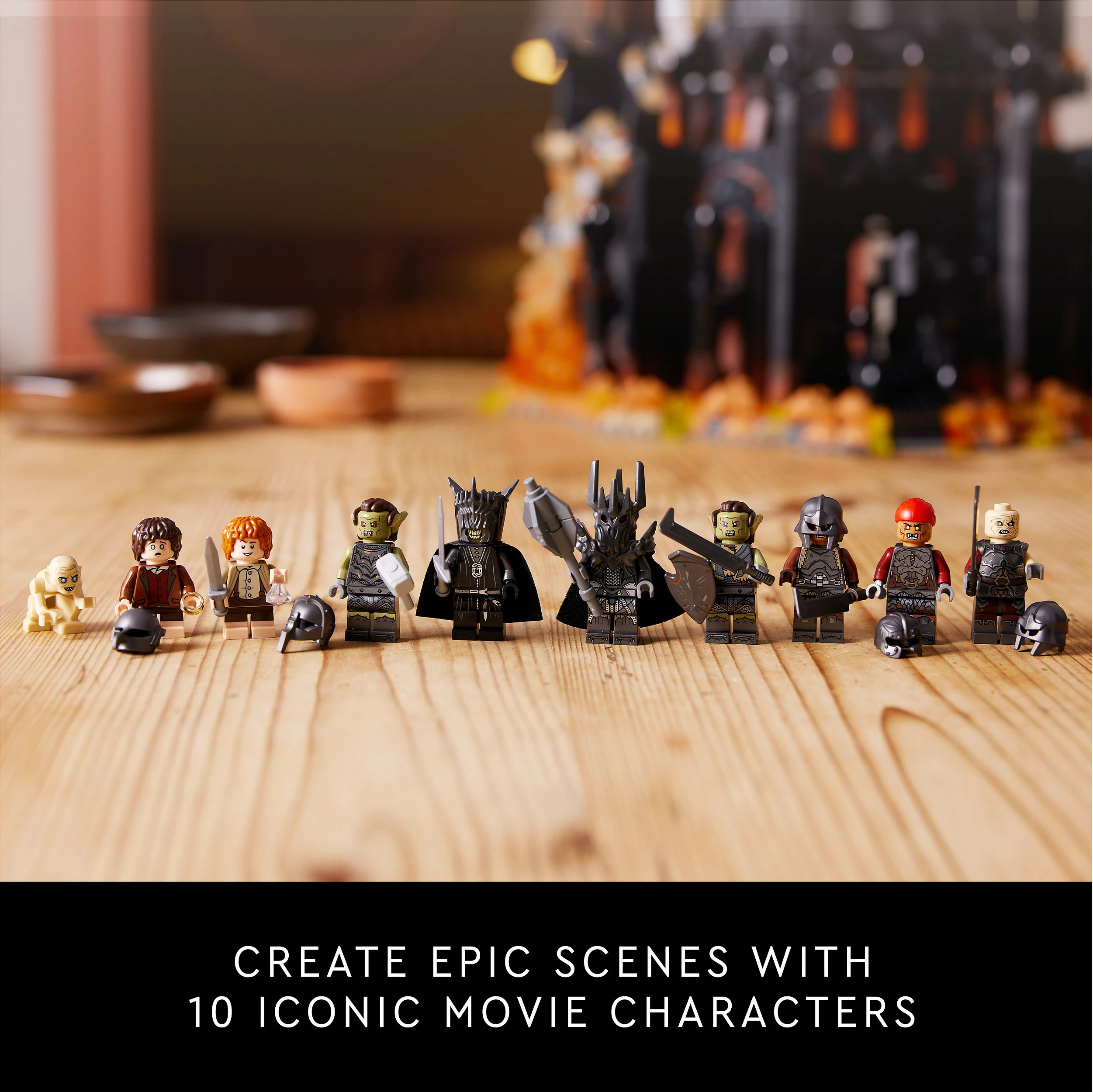 Set ndërtimi LEGO Icons The Lord of the Rings 10333 Barad-dûr, 5471 copë, 18+, shumëngjyrësh